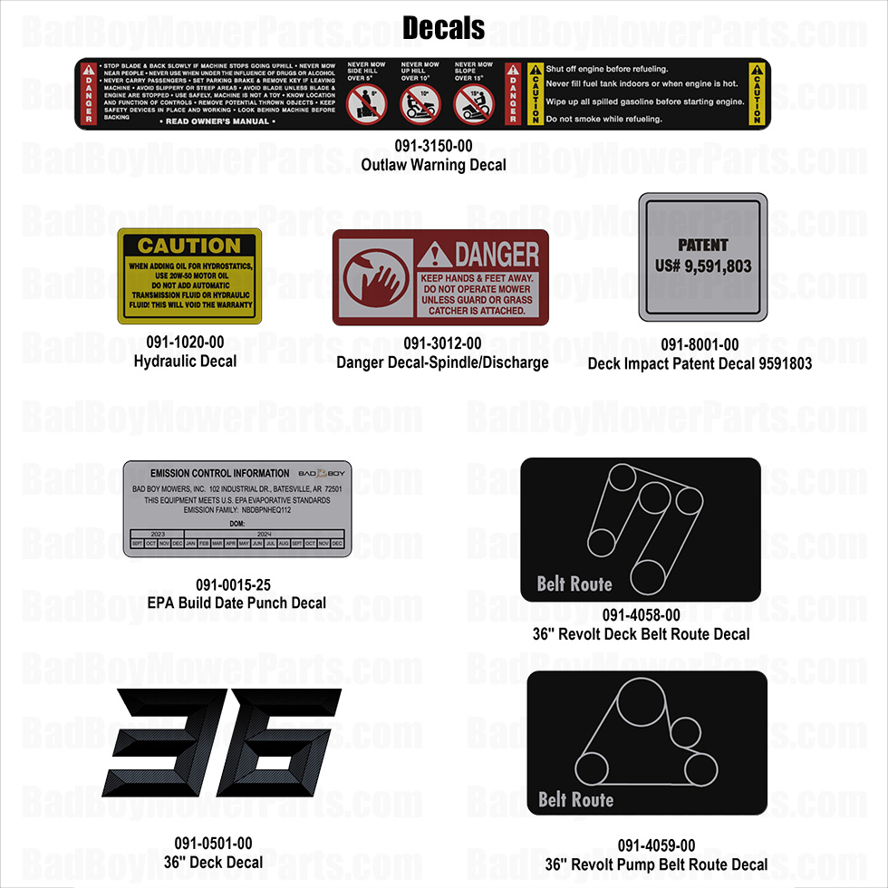 2025 Revolt (36" Deck) - Decals - 1